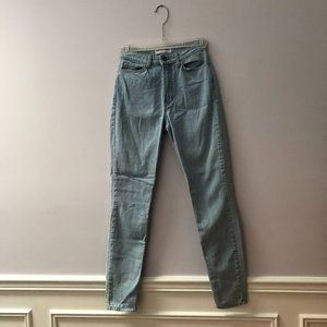 American Apparel lightwash high rise skinny jeans (26)